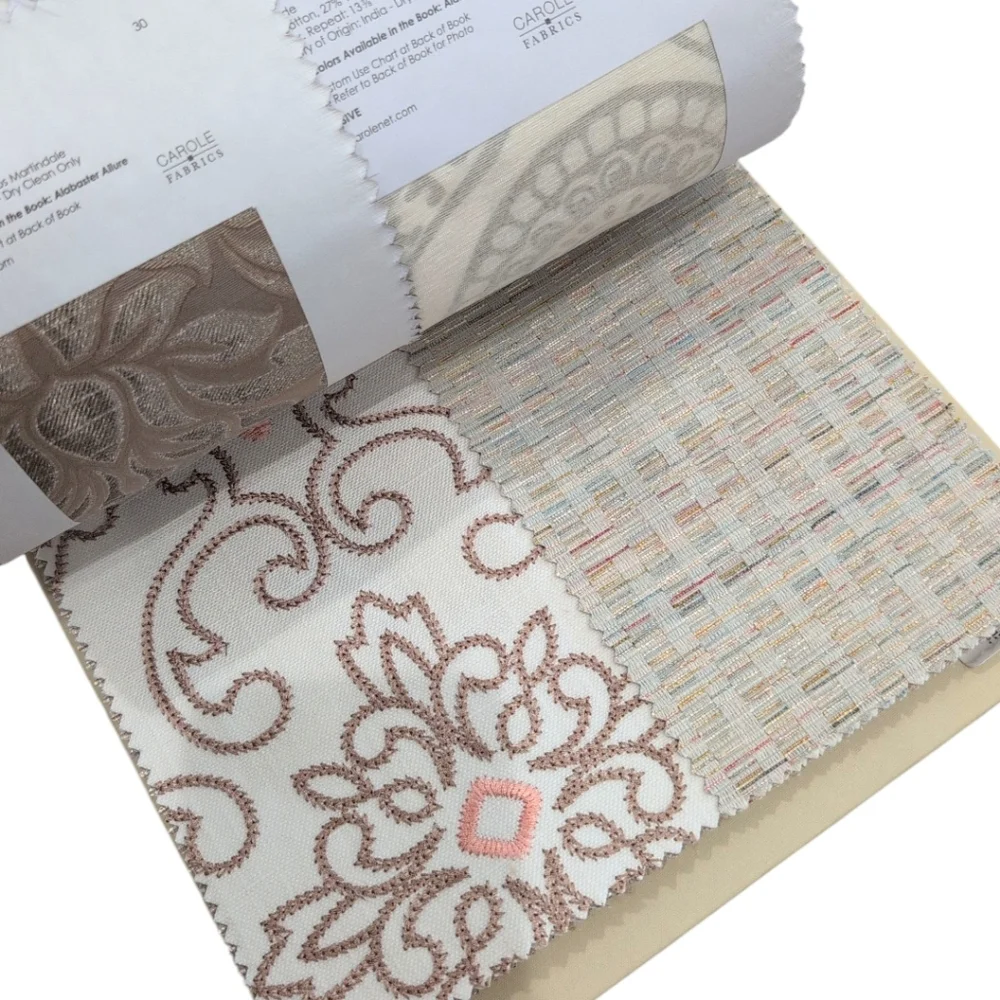 Carole Fabrics Home Fabric Sample Book Crafting Sewing reserve watercolor charm